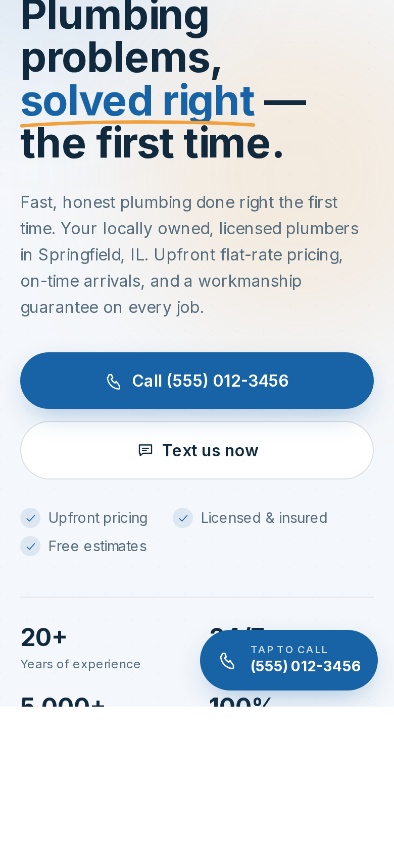 Print mobile — Conceito 1 — Profissional de Confiança